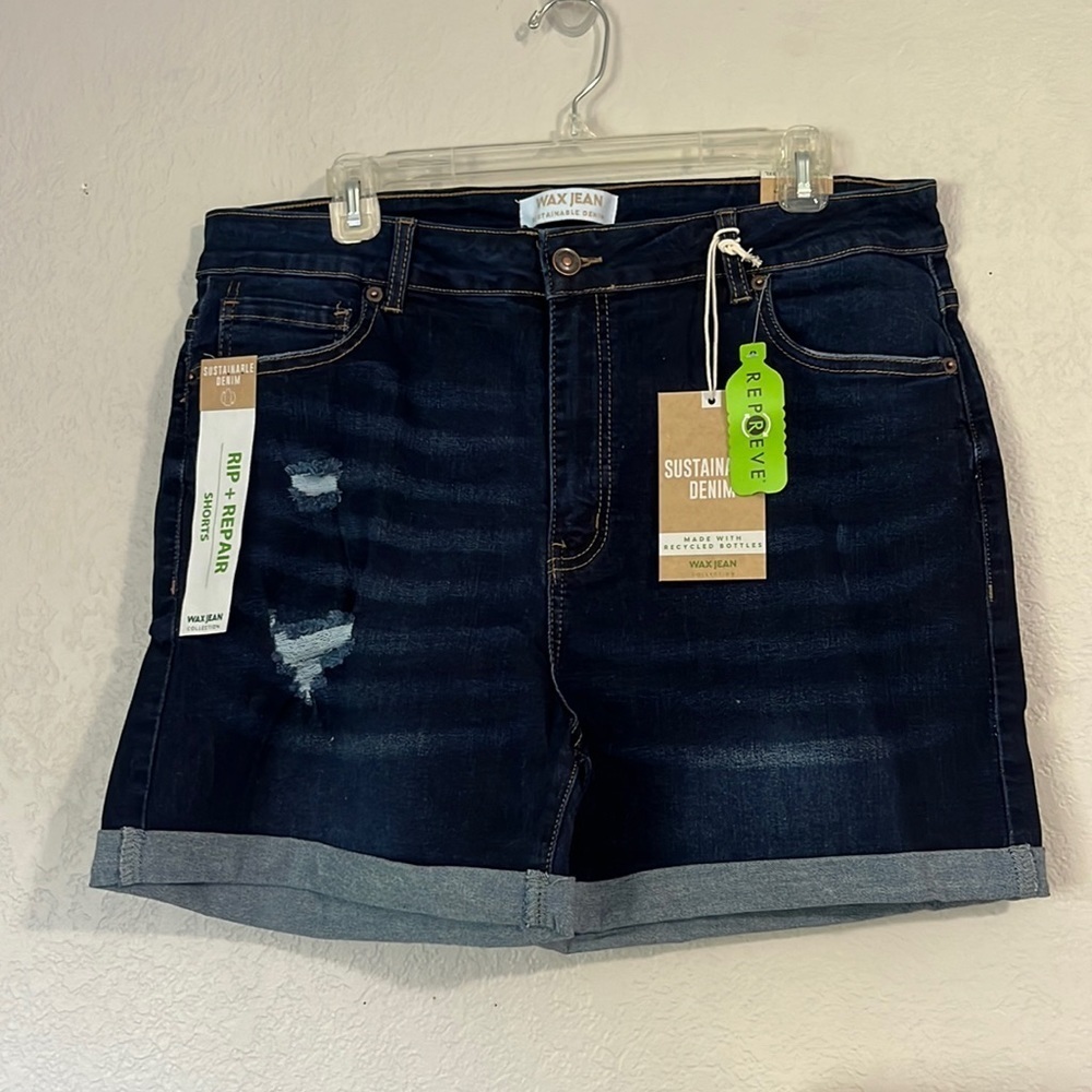 Wax Jean Shorts